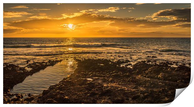 Enjoying the Sunset  Print by Naylor's Photography