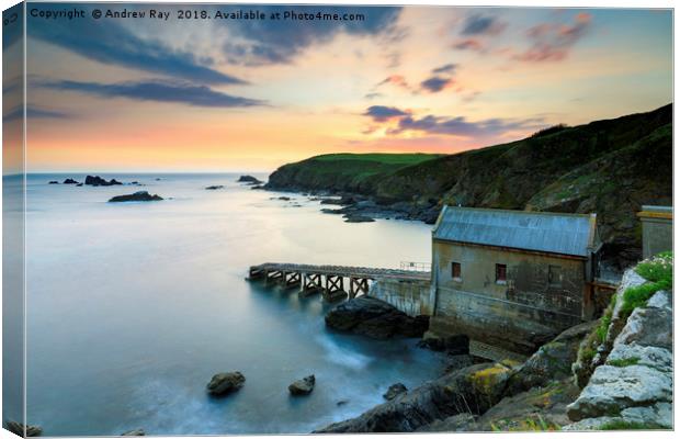 Old Lizard Lifeboat Station at sunset Canvas Print by Andrew Ray