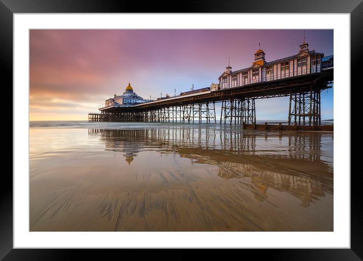 Reflections at sunrise (Eastbourne Pier) Framed Mounted Print by Andrew Ray