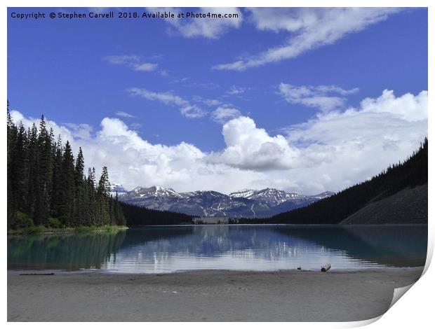 Lake Louise, Banff National Park, Canada Print by Stephen Carvell