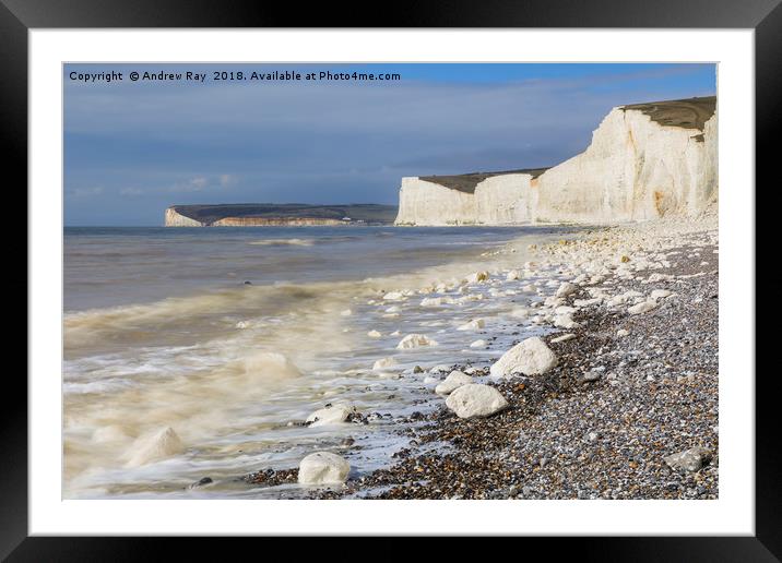 Towards the Seven Sisters Framed Mounted Print by Andrew Ray