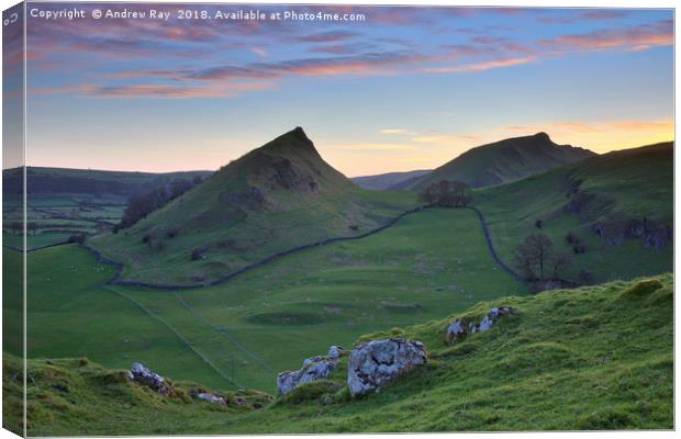 Parkhouse and Chrome Hills at sunset Canvas Print by Andrew Ray