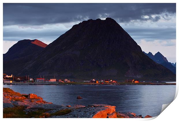 Sunset auf den Lofoten Print by Thomas Schaeffer