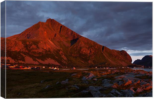 Sunset auf den Lofoten Canvas Print by Thomas Schaeffer