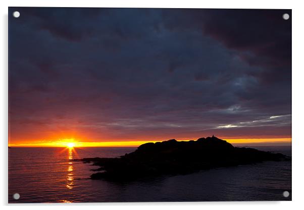 Sunset auf den Lofoten Acrylic by Thomas Schaeffer