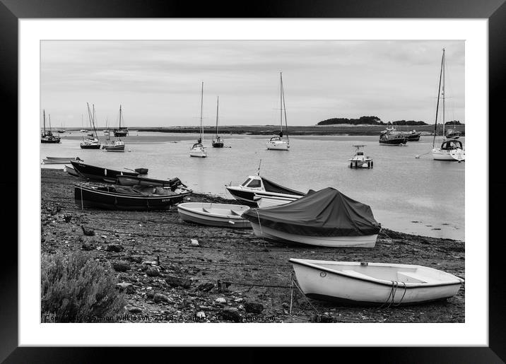 Low Tide at Wells Framed Mounted Print by Simon Wilkinson