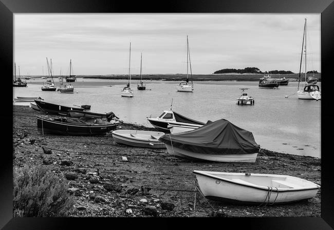 Low Tide at Wells Framed Print by Simon Wilkinson