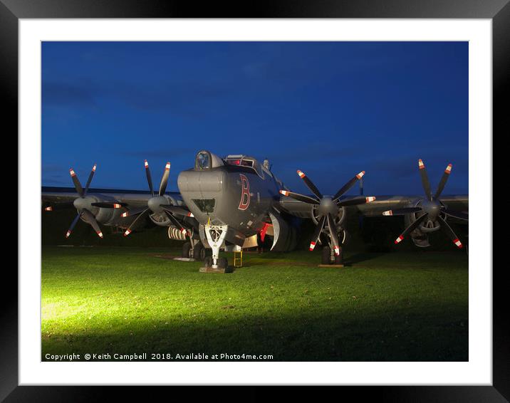 AVRO Shackleton Framed Mounted Print by Keith Campbell