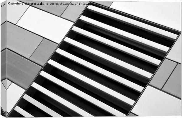 Blocks and Lines Canvas Print by Peter Zabulis
