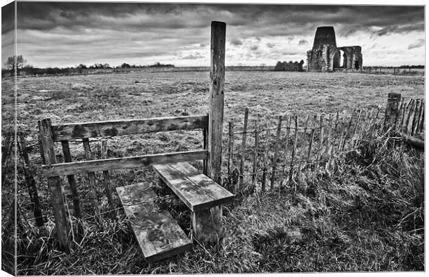 The Abbey in the Marshes Canvas Print by Paul Macro