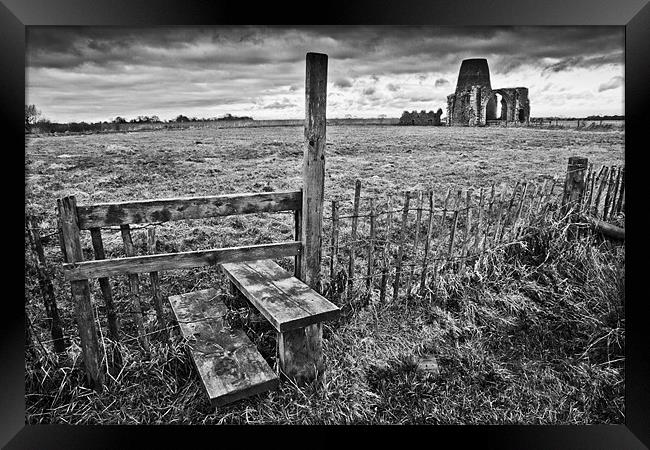 The Abbey in the Marshes Framed Print by Paul Macro