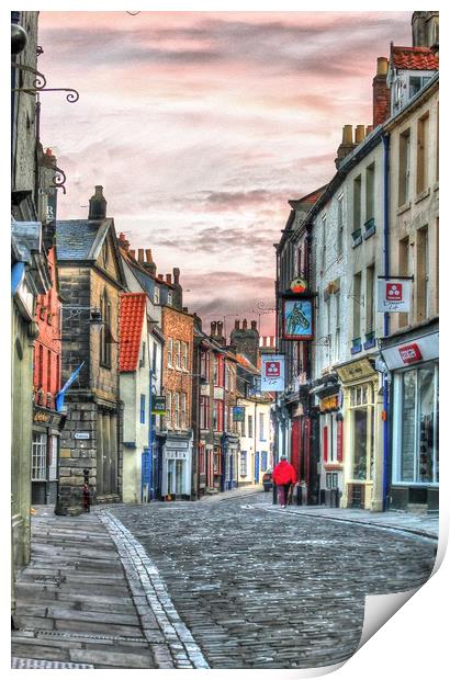 Whitby Yorkshire . Print by Irene Burdell