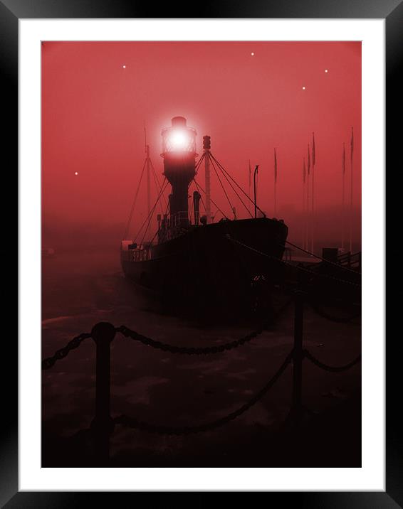 light ship Framed Mounted Print by Martin Parkinson