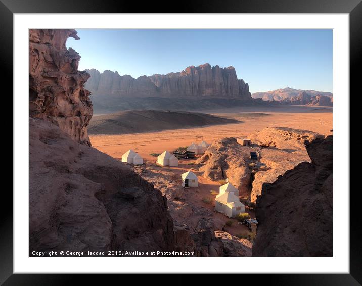 The Camp Framed Mounted Print by George Haddad