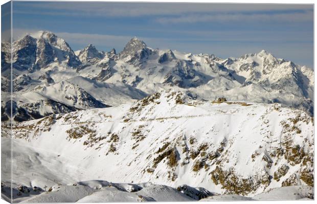 Montgenevre French Alps France Canvas Print by Andy Evans Photos