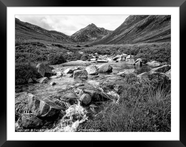 Cir Mhor and The Saddle Framed Mounted Print by David Brookens