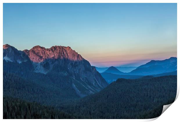 Dawn Color at Inspiration Point Print by Belinda Greb