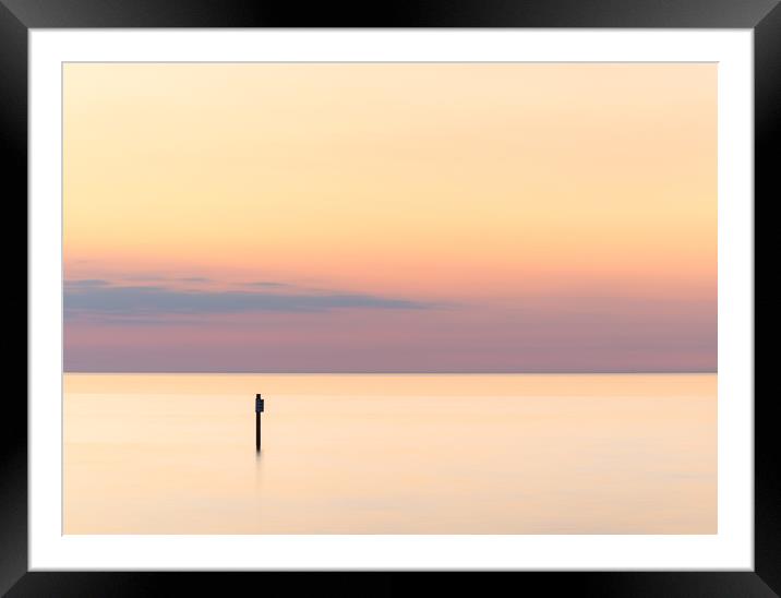 Thanet Afterglow Framed Mounted Print by Stewart Mckeown