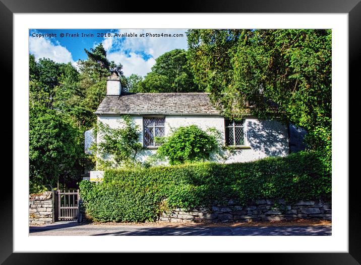 Dove Cottage - Grasmere - UK Framed Mounted Print by Frank Irwin