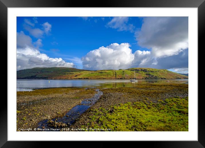 Loch Harport Skye Framed Mounted Print by Rosaline Napier