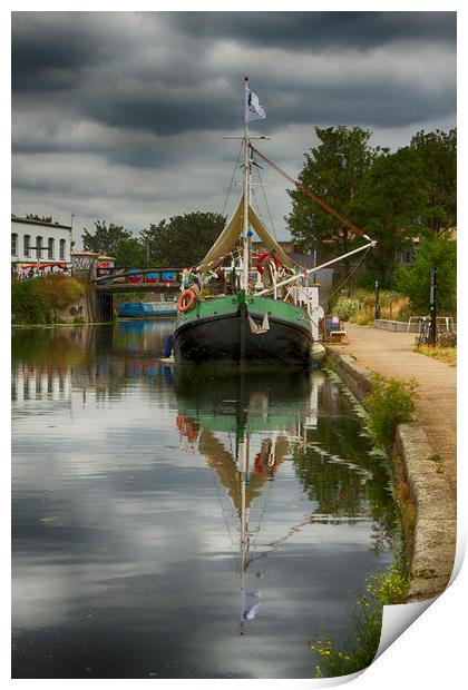 Dutch Barge River Lea Print by David French