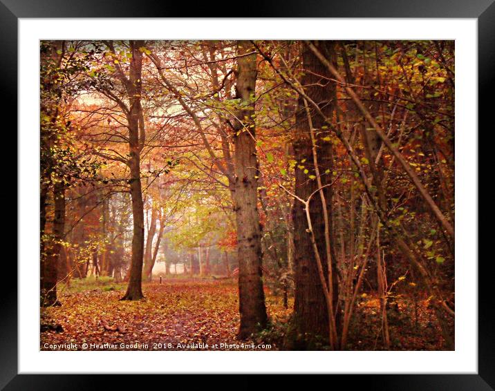 Path's End Framed Mounted Print by Heather Goodwin