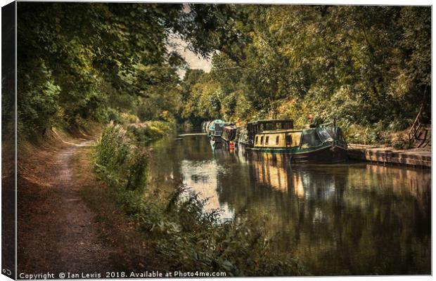 The Kennet and Avon at Pewsey Canvas Print by Ian Lewis