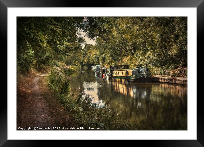 The Kennet and Avon at Pewsey Framed Mounted Print by Ian Lewis