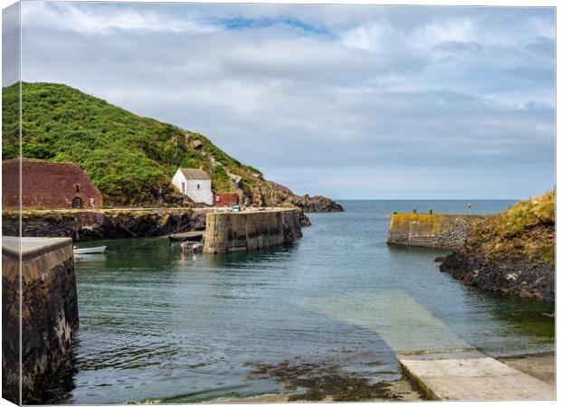 Porthgain Harbour, Pembrokeshire, Wales, UK Canvas Print by Mark Llewellyn
