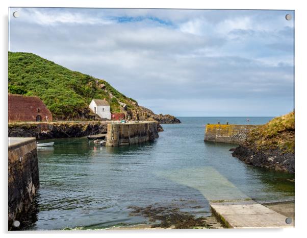 Porthgain Harbour, Pembrokeshire, Wales, UK Acrylic by Mark Llewellyn