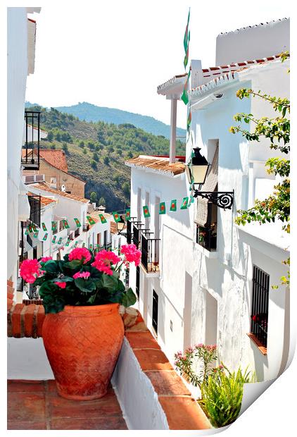 Frigiliana Andalusia Costa del Sol Spain Print by Andy Evans Photos
