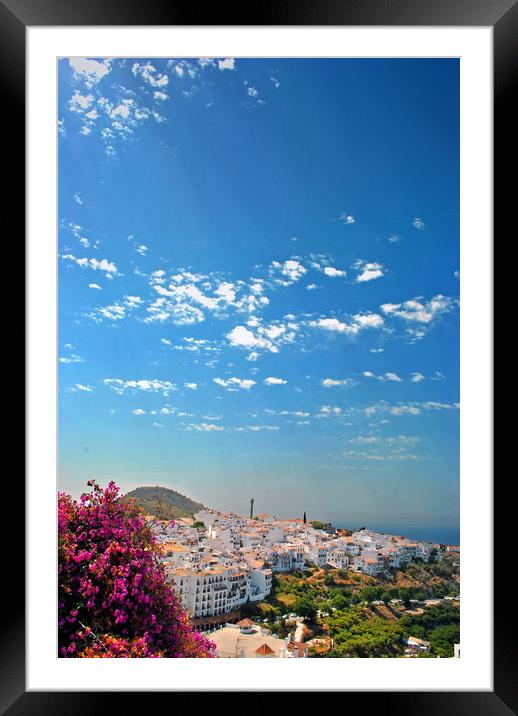 Frigiliana Andalusia Costa del Sol Spain Framed Mounted Print by Andy Evans Photos