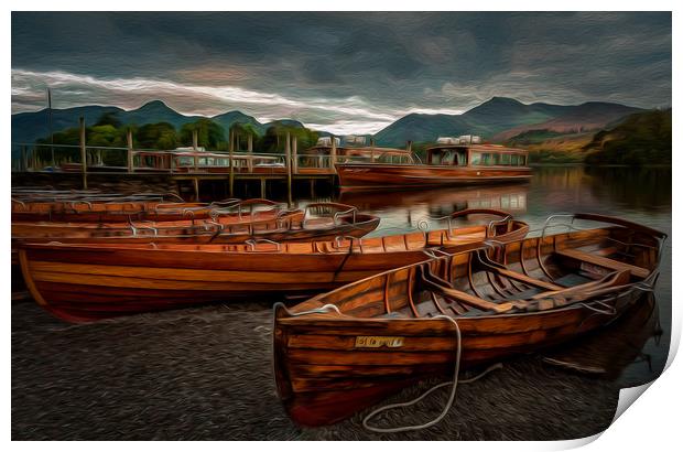 Derwent Boats Print by Paul Andrews