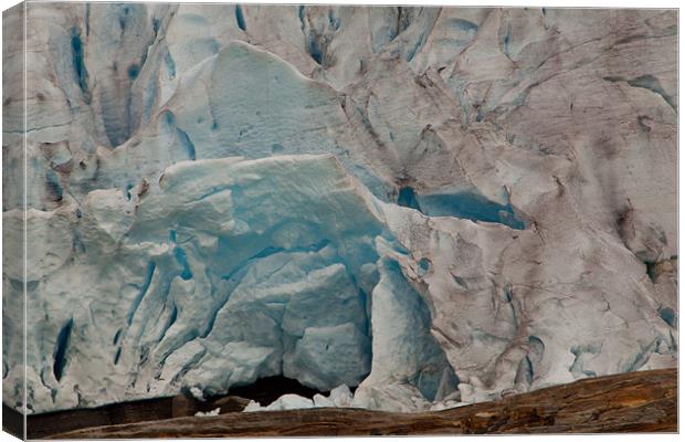 Details des Svartisen Gletschers Canvas Print by Thomas Schaeffer
