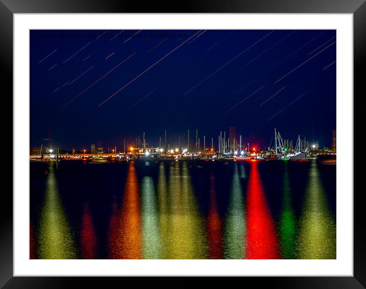 Lights. Framed Mounted Print by Angela Aird