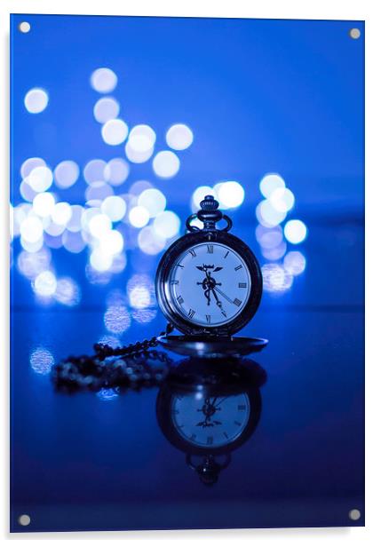 Time's Glittering Embrace Acrylic by Stuart Jack