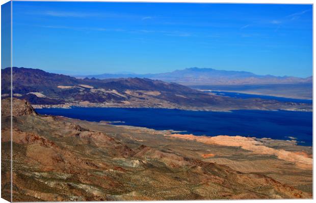 Majestic views of Lake Mead Canvas Print by Andy Evans Photos
