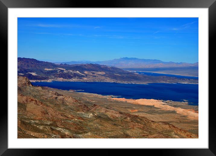 Majestic views of Lake Mead Framed Mounted Print by Andy Evans Photos