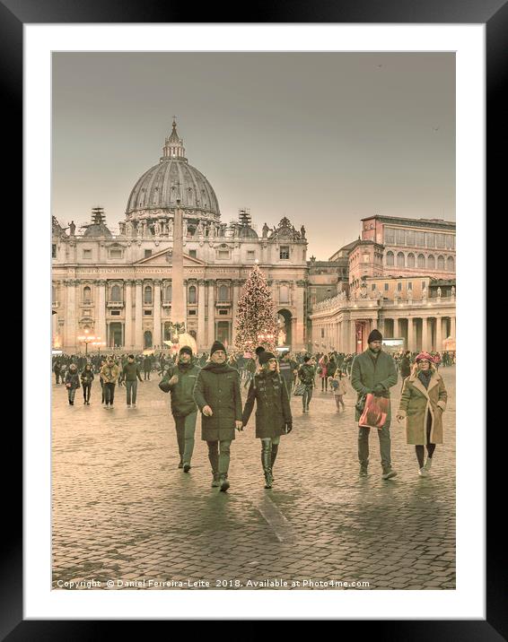 Conciliazione Street, Rome, Italy Framed Mounted Print by Daniel Ferreira-Leite