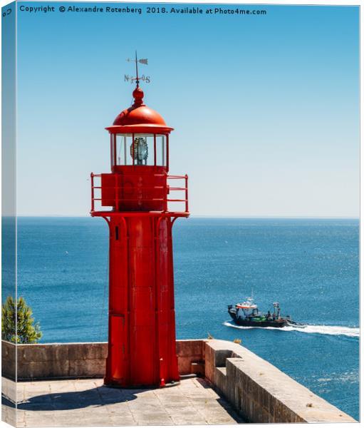 Red Lighthouse Canvas Print by Alexandre Rotenberg