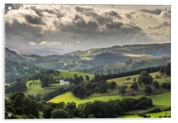 Views from Panorama Llangollen, North Wales Acrylic by Sebastien Greber