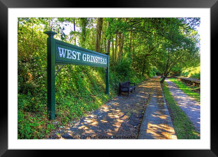 West Grinstead Railway Station 2 Framed Mounted Print by Colin Williams Photography