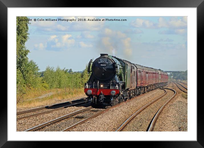 The Flying Scotsman At Church Fenton 1 Framed Mounted Print by Colin Williams Photography