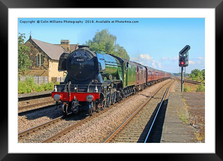 The Flying Scotsman At Church Fenton 2 Framed Mounted Print by Colin Williams Photography