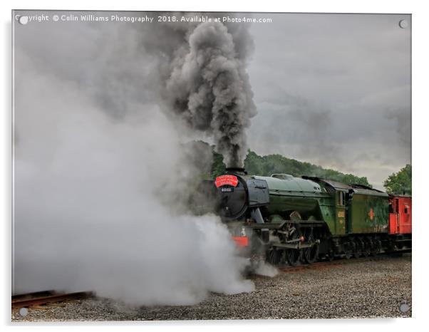 The Flying Scotsman Departs Acrylic by Colin Williams Photography