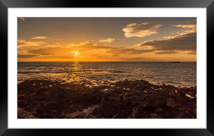 El Cabezo sunset Framed Mounted Print by Naylor's Photography