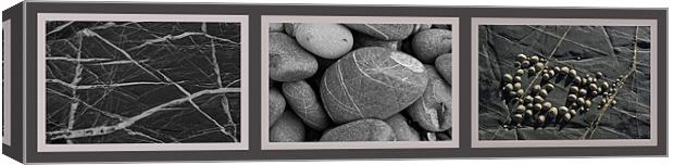 Veins in stone, triptych Canvas Print by Pete Hemington