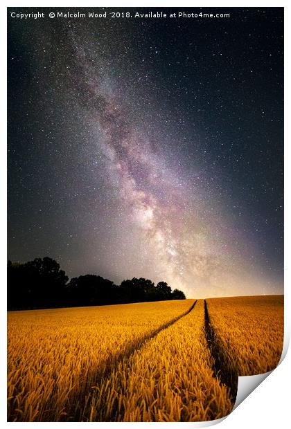 Milkyway Print by Malcolm Wood