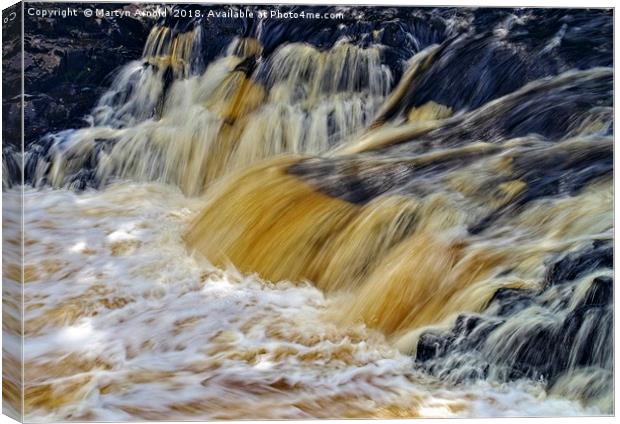 Low Force Waterfall Canvas Print by Martyn Arnold