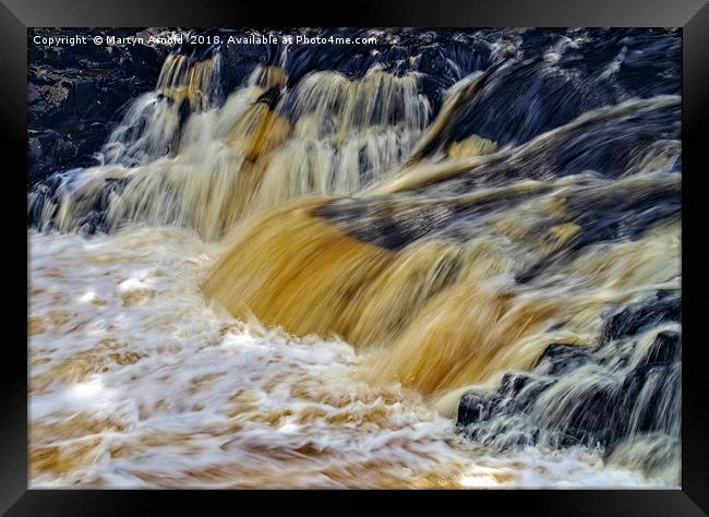 Low Force Waterfall Framed Print by Martyn Arnold